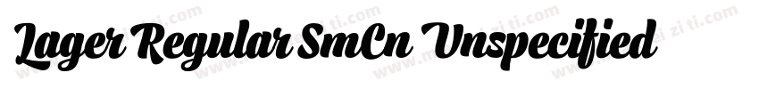 Lager Regular SmCn Unspecified Regu字体转换
